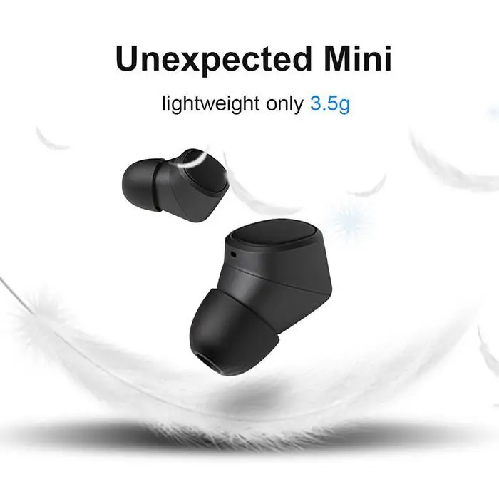 TWS наушники IPX6 Водонепроницаемая беспроводная гарнитура с Bluetooth мини наушники-вкладыши бинауральные стерео наушники с зарядным устройством