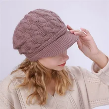 Женские шапки ручной работы женская шапка вязаная шапка хаки козырьки