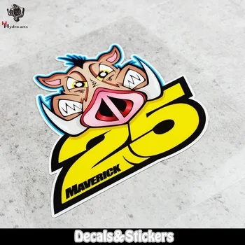 

NO.LN042 25 MAVERICK VINALES 3M Material Reflective Stickers MOTO GP Car Sticker Decals Racing Stickers Motorcycle