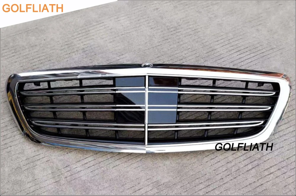 Хромированная решетка GOLFLIATH W222 S65 из АБС для Benz S Class 2014 2015 S500|racing grill|w222 grillbenz grill |