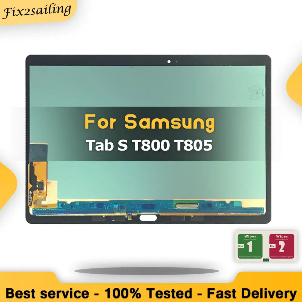 Новинка 100% ЖК-дисплей для Samsung Galaxy T805 Tab S T800 дисплей сенсорный экран дигитайзер