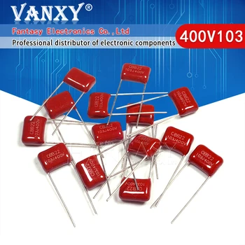 

10PCS 400V103J 0.01UF 10NF 103 400V Pitch 10MM CBB Polypropylene film capacitor