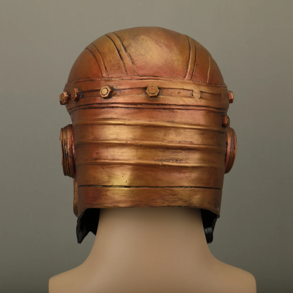 Anime Doom Patrol Mask Robotman LED Latex Helmet Halloween Superhero Mask Cosplay Prop (6)