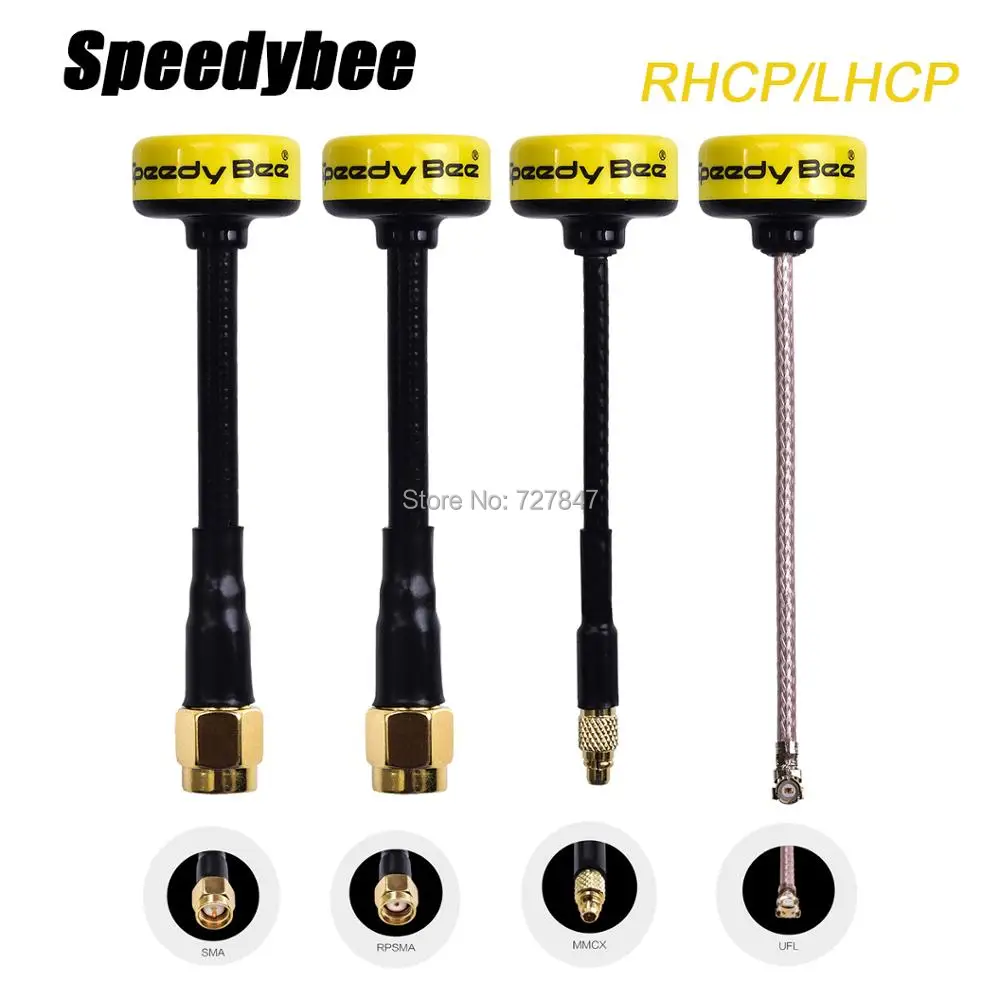 

Speedybee Speedy Bee 5.8GHz RHCP / LHCP Antenna 2.0Dbi SMA / RP-SMA / UFL / MMCX for FPV Racing Drone Multirotor