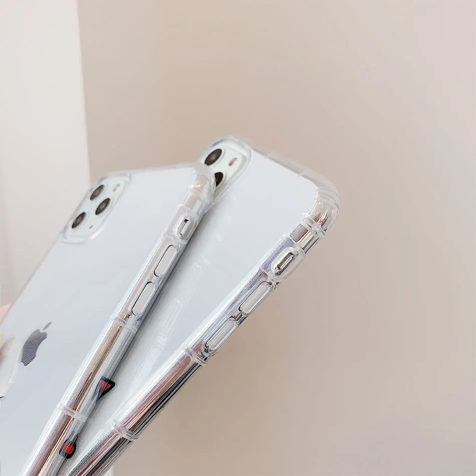 Прозрачный мягкий чехол из ТПУ с рисунком Тома Джерри для iPhone 11 Pro Max 6 6s 7 8plus X Xs Max XR XS прозрачные телефонные чехлы coque