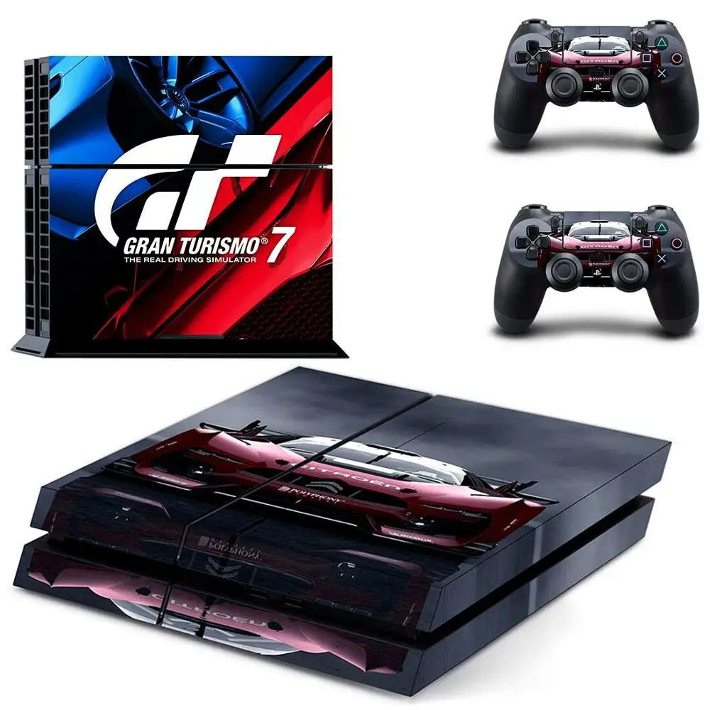 Turismo GT Sport PS4 Stickers Play station 4 Skin PS 4 Cover For PlayStation 4 PS4 Console & Controller Skins