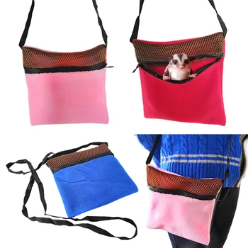 

Small Animal Outgoing Sleeping Bag Hammock Rats Hamster Travel Carry Bag Pouch with Shoulder Strap Handbag for Sugar Glider C42