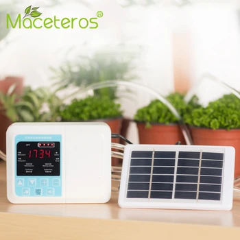 

Intelligent Garden Automatic Watering Device Solar Panel Voice Timing Automatic Watering Device Garden Drip Irrigation Series