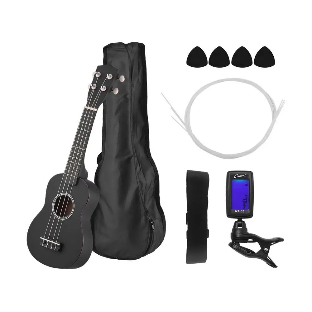 

6PCS/Set 21-inch Acoustic Ukulele Musical Performance Props Musical Instrument Set