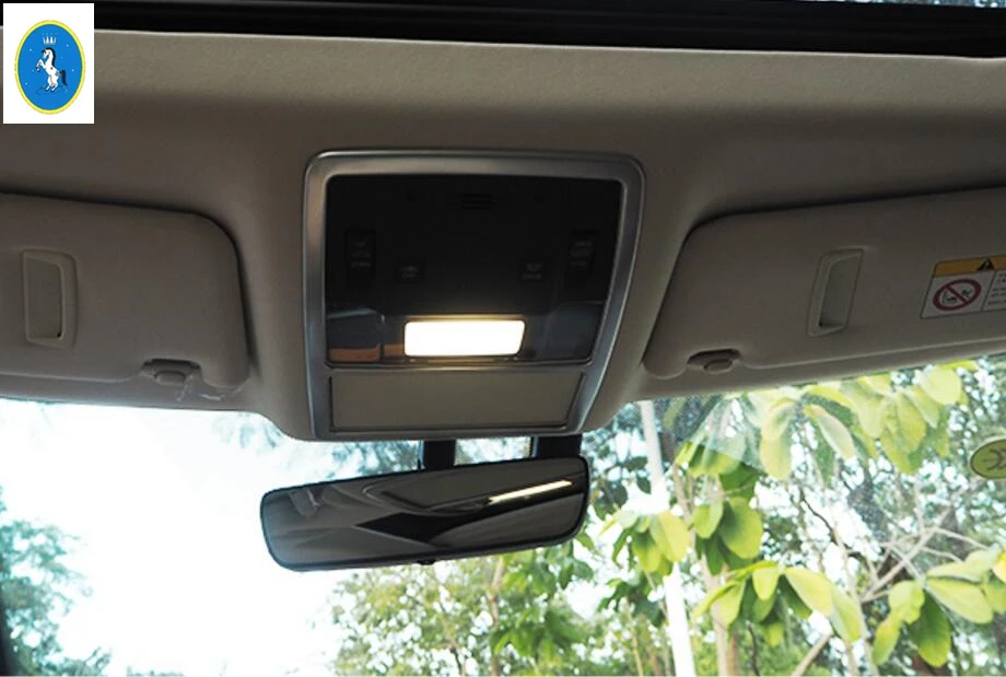 Yimaautotrim авто аксессуары верхняя Крыша лампы для чтения рамка Крышка отделка 2 шт. ABS подходит для Lexus RX200t RX450h