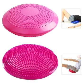 

Inflatable Stability Wobble Cushion Free Hand Pump Yoga Balance Disc Fitness Sports 33CM Yoga Balance Disc