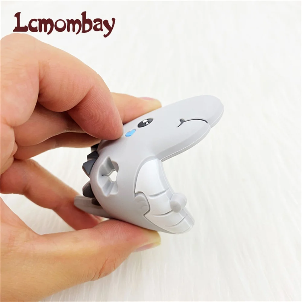 1pcs Silicone Dinosaur  Teether Rodent Animal Silicone Beads Chew Charms Food Grade Silicone Teether Bead Toy Gift 3