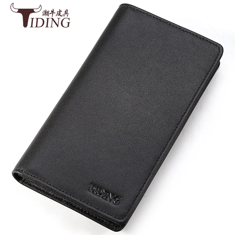 

Tiding New Style Fashion Wallet Men's Long Genuine Leather Large-Volume Full-grain Leather Business Simple Clutch Bag 4212
