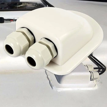 

2 Holes Cement Detachable Waterproof Grommet Marine UV-Resistant Yacht With Cable Entries Caravan Accessories Boat Roof Gland