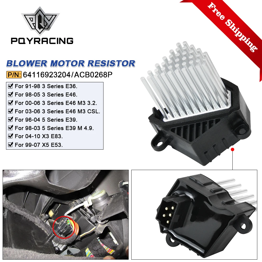 PQY Final Stage Heater резистор воздуходувка двигатель FSU Aftermarket для BMW 3 5 X3 X5 серии E46 E39 E83 E53