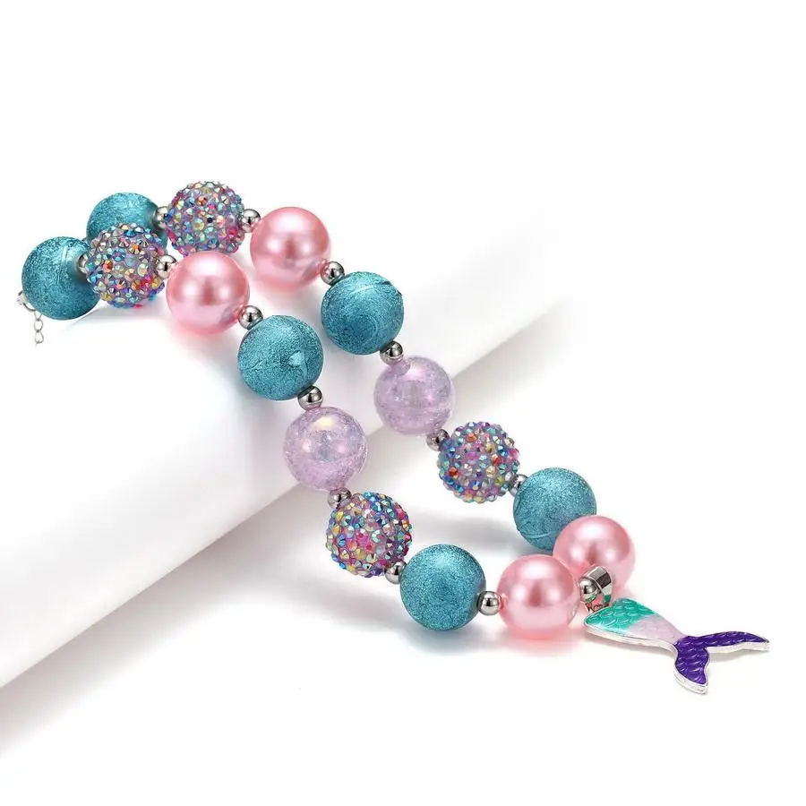 最上級品 個分厚い真珠ネックレス人魚の尾のペンダントガールズバブルネックレス アクセサリー Hair Pbn Accessories 100 早割クーポン Idma Digital