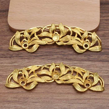 

10pc Zinc Alloy Metal Casted Ancient Filigree Flower Charms Findings DIY Women Hair Head Wedding Jewelry Accessories