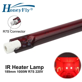 

HoneyFly J189 220V 1000W Infrared Halogen Lamp 78mm R7S Heater Tube Single Spiral for Heating Drying Quartz Tube Glass