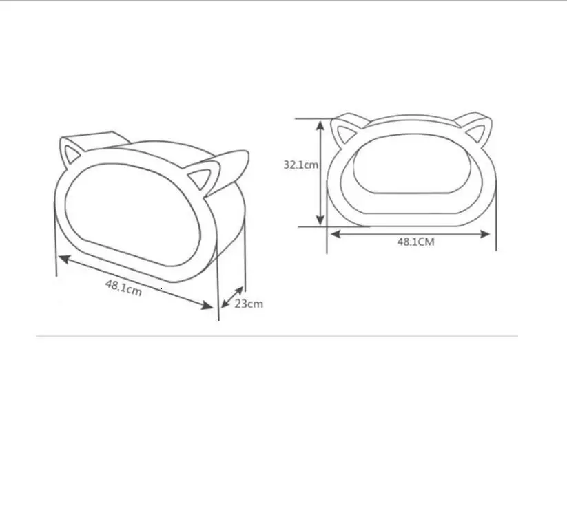 48X23X32 см картонный скребок для кошки, кровать для толстого кота, Когтеточка для когтеточки, высокое качество, игрушки для кошек, гофрированная бумага, скребок M6076