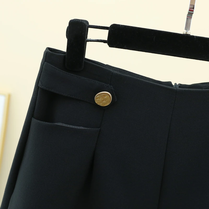 4xl хорошее качество плюс шорты большого размера женские весна осень зима Высокая талия чистый цвет черные облегающие шорты женские K0207