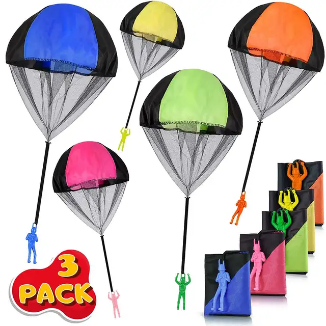 1/2/3pcs Hand Throwing Parachute Flying Toys for Children Educational Outdoor Games Sports Entertainment Sensory Play 1
