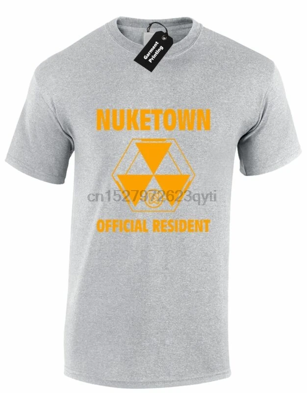 Мужская футболка nuktown с изображением карты зомби BLACK OPS FPS ADVANCED WELCOME | одежда