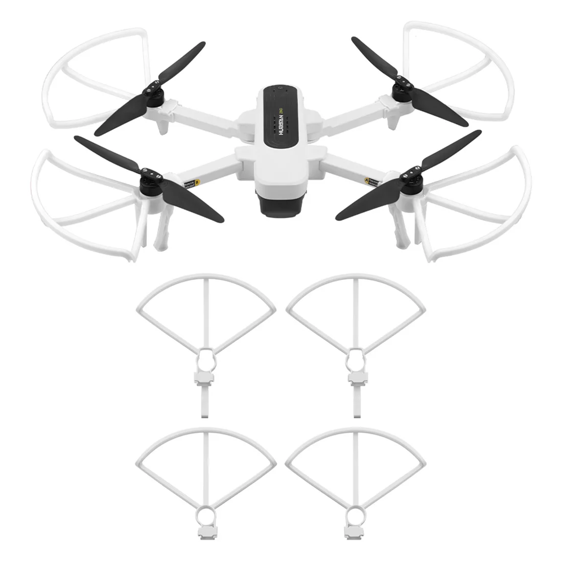 4 шт пропеллеры Защитный гвардии бампер протектор для Hubsan Zino H117S Drone-белый