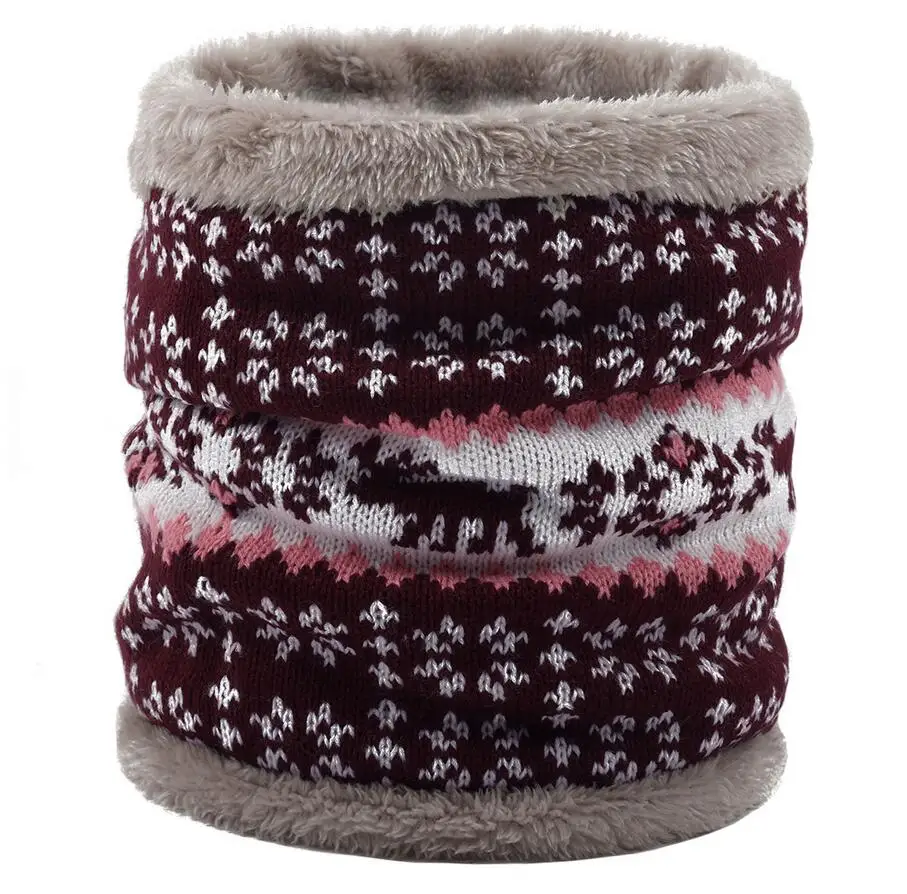 Aswinfon Cable Knit Снуд шарф Зимний шарф на шею с флисовой подкладкой шарф утолщенный для мужчин и женщин двухслойная флисовая подкладка вязаный