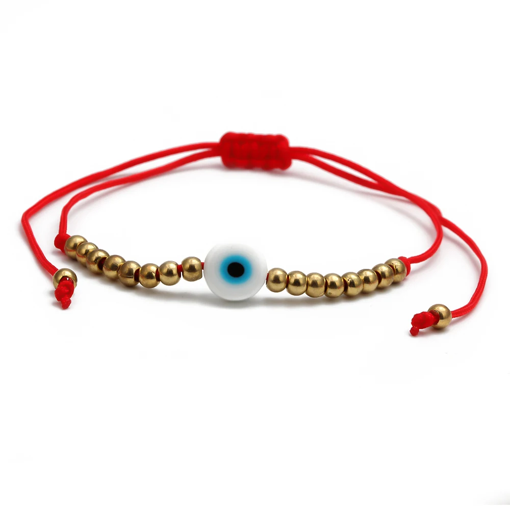 Lucky Eye медный плетеный браслет от сглаза красный черный веревочный брелок браслет на руку “Хамса” регулируемые ювелирные изделия для женщин