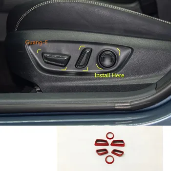 

Car Styling Inner Detector Seat Adjustment Knob Button Switch Frame Lamp Trim 6pcs For Toyota Corolla Altis 2019 2020
