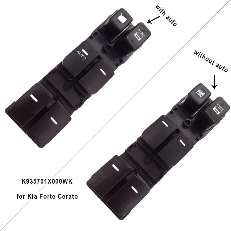 

Power Window Switch K935701X000WK for Kia Forte Cerato with auto 2 sizes control button car accessories With Panel master switch