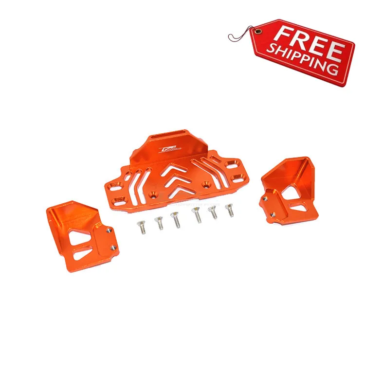 Фиксирующая пластина заднего аккумулятора CNC из сплава для Axial AXI03007 SCX10 III Jeep rc car