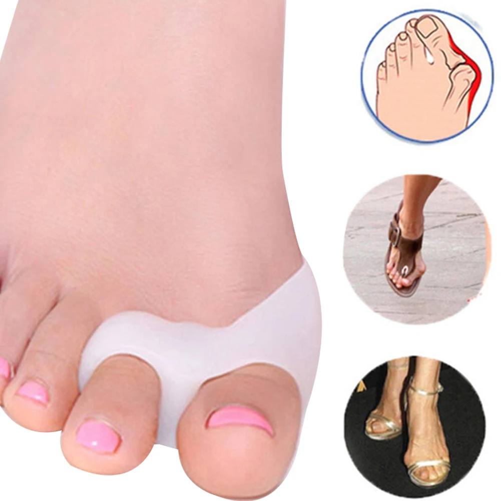 Silicone Big Toe Hallux Valgus Correctors Separators Bunion Relief Straightener Spreader Foot Care Tool
