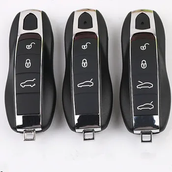

DAKATU 3/4 Buttons Smart Remote Key Shell for Porsche 911 Panamera Cayenne Macan Replacement Smart Key Blank Cover NO LOGO