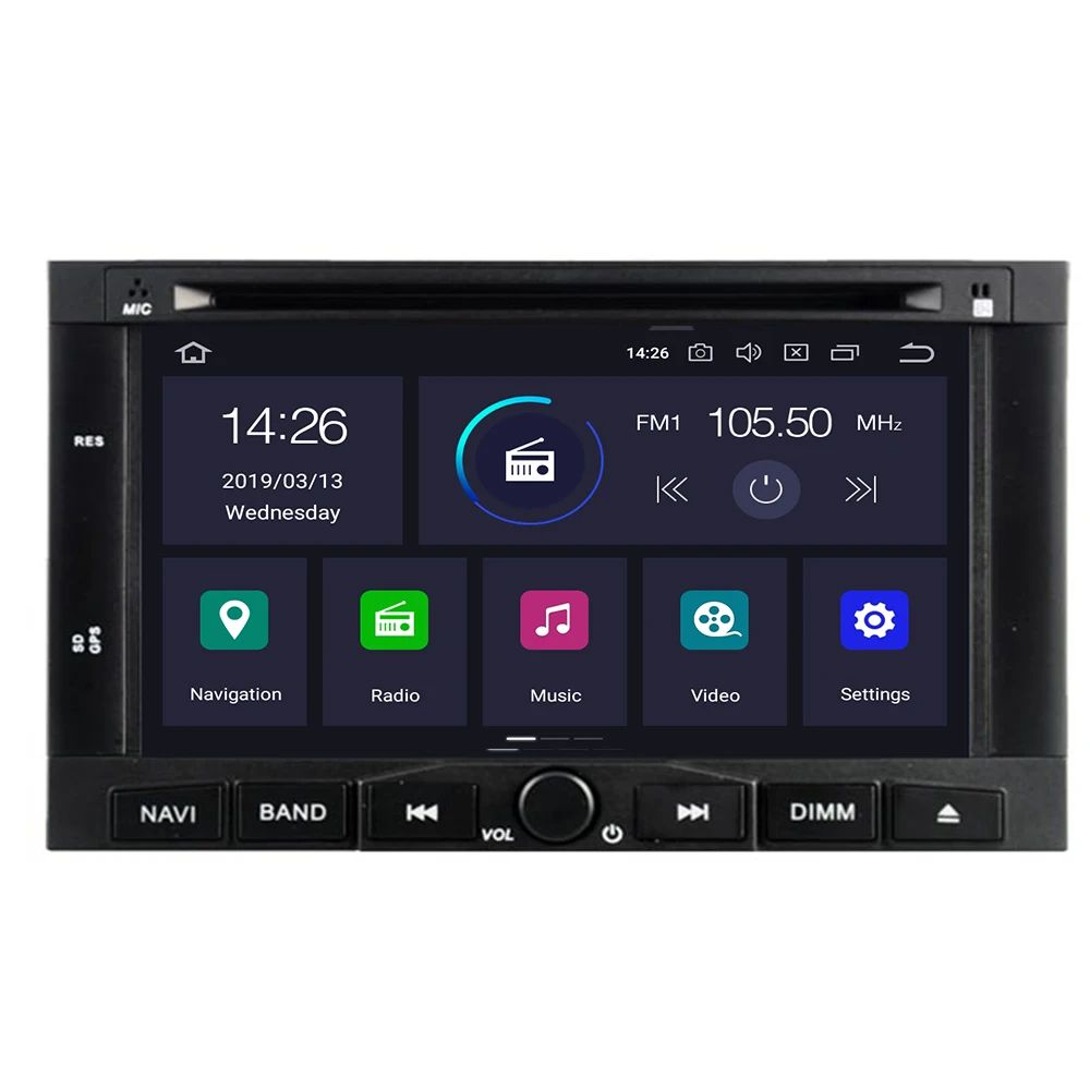 2Din Android 10 8 ядро автомобильное радио для Peugeot 3005 3008 5008 партнер Berlingo автомобильный