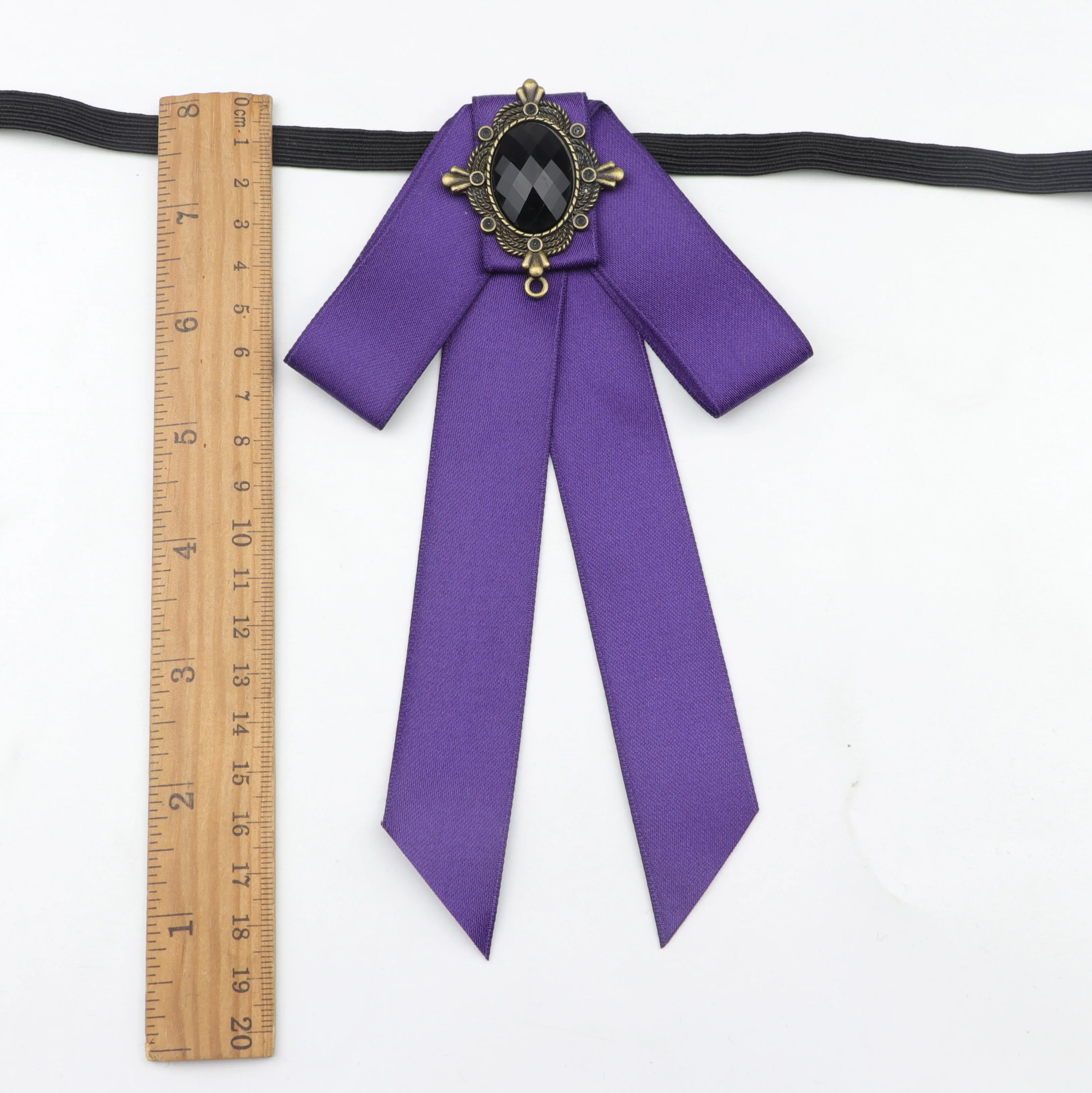 Женский простой галстук-бабочка модные красивые однотонные ленты бабочка галстук-бабочка из полиэстера булавка для галстука с отворотом
