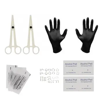 

Professional Disposable Piercing Kit Nose Stud Piercing Tongue Nose Ring Disposable Belly Body Jewelry Piercing Tool Set New