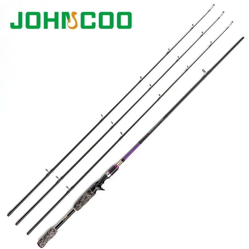 Spinning Fishing Rod 2.1m 2.4m 3 tips ML M MH 7' Carbon Fast Action Fishing Spinning Rod Lure Fishing Rods Johncoo thunderbolt
