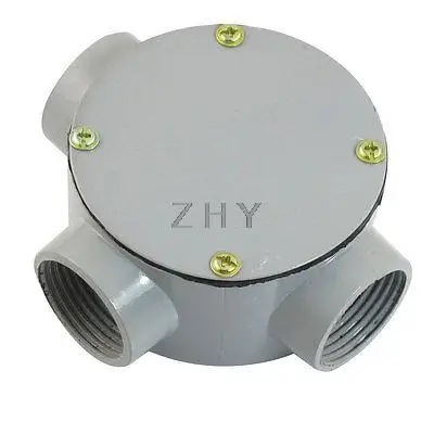 

G1" Threaded Three Hole Connecting Metal Round Water-Proof Junction Box w Pads