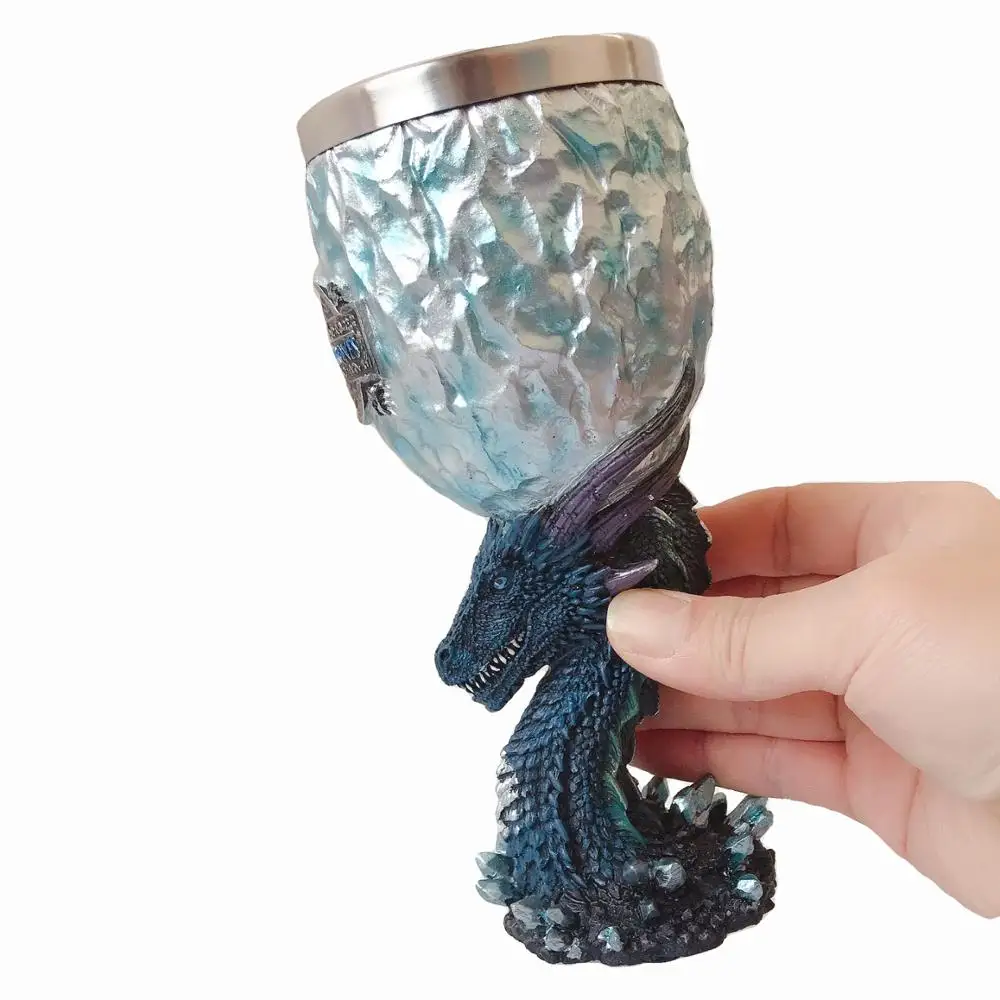

Game of Thrones Dragon Stark Coffee Mugs Stainless Steel Resin Cups and Mugs Creative Beer Goblets Drinkware Mark