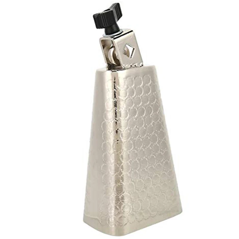 Dropship-Percussion Instrument Accessories, Percussion Instrument Parts, 6 Inch Metal Cowbell Bell with Handle Percussion Musica