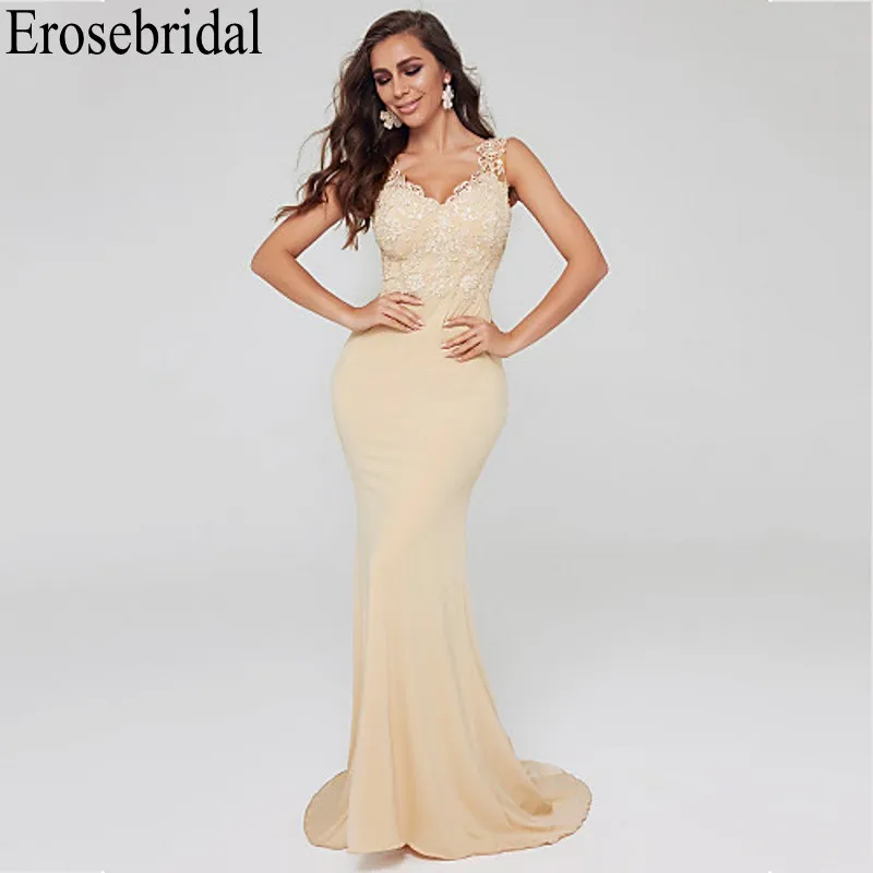 Erosebridal элегантное торжественное платье со шлейфом, кружевное вечернее платье, длинное, платье Русалочки, вечерние платья, халат soiree