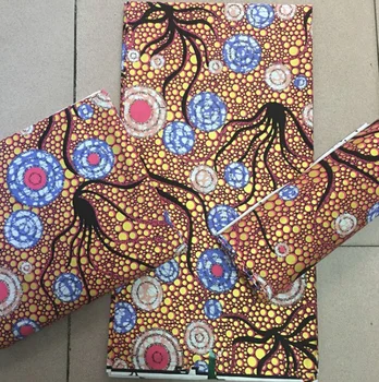 

Nigerian African Golden Wax Fabric Cotton Print Stuff Rapper Batik Ankara Original Veritable Material Pagne Maintenant Tissue