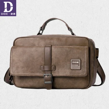 

DIDE New Men Messenger Bags Sport Short Trip Shooting camera Shoulder Bag Handbags Male Totes PU Leather Crossbody Bags