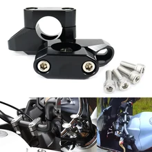Для Yamaha MT-125 FZ-10 Tracer 900 Tracer FJ-09 V-Max 28 мм 1 1/" Руль Riser Fat Bar назад перемещается вверх монтажные алюминиевые стояки