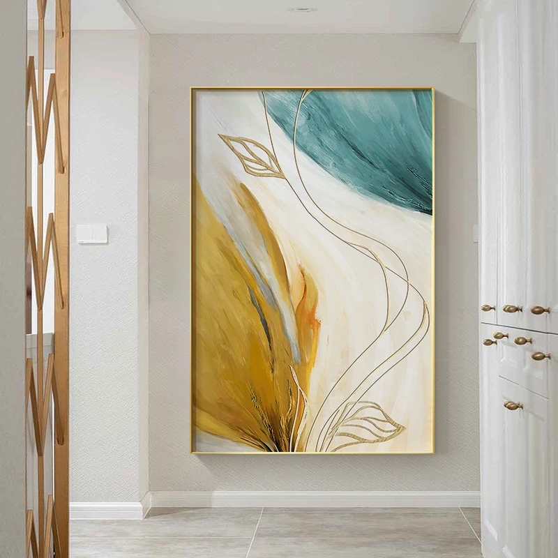 

Abstract flowers Canvas Painting Posters and Prints Nordic Colorful Wall Art Pictures for Living Room Bedroom Home Decoration