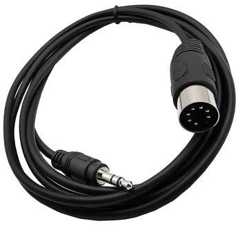 

Din 7 Pin Male to 3.5mm 1/8in Stereo Audio Cable MIDI 7pin to 3.5mm cable 0.5m 1m 1.5m 3m