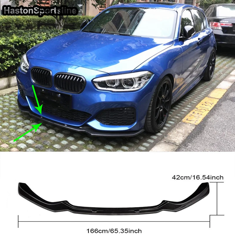 P Style Spoiler Anteriore Per Bmw F20 M135I M140I Mtech M Paraurti Sportivo 2016-2018 Fibra Di Carbonio