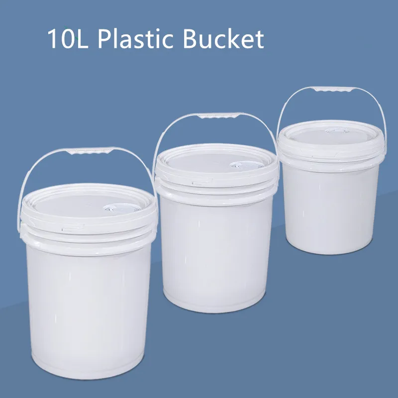 Download 10l Plastic Bucket With Lid And Handle Tamper Evident Polypropylene Container For Paint Thinner Lubricant 2pcs Storage Boxes Bins Aliexpress
