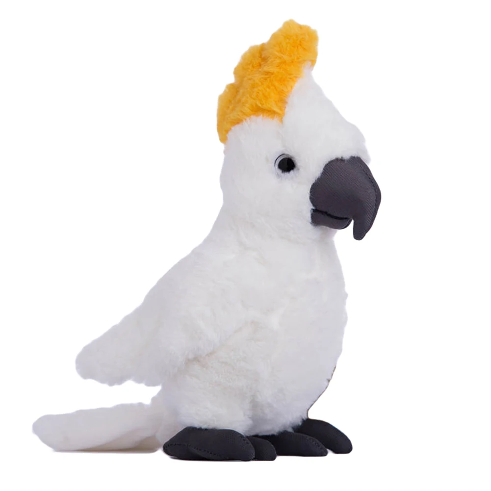 Simulation Cockatiel Parrot Doll Kid Creative Bird Plush Toy Christmas Gift 